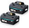 2X Li-ion 5,5Ah 18V Akku Kompatibel mit Makita Akku 18V BL1860B BL1860 BL1850B BL1850 BL1840B BL1830 mit LED Anzeige