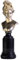 Marimor Statue aus Kunstharz griechische Mythologie Skulptur für Zuhause Büste Büro Wohnzimmer Schlafzimmer Bücherregal Kunst Frauen Statuen skulpturen Geschenk (Gold und schwarz)
