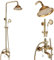 Goldfarbenes Duscharmatur-Set, Regendusche, Badezimmer, Wandmontage, Dusche, Schwenkbarer Wannenauslauf, Badewannen-Duschmischer, Wasserhahn-Set, Typ B (Typ