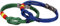 FlagFortis Set de 2 Pulseras Bandera de España Hombre y Mujer – Cordón de Poliéster Azul y Verde con Acero Inoxidable