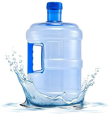 Jarra de agua de 7.5 litros con manejo de alimentos, fugas a prueba de fuga transparente sin olor recipiente de botella de agua portátil reutilizable a prueba de polvo para el hogar al aire libre, ga