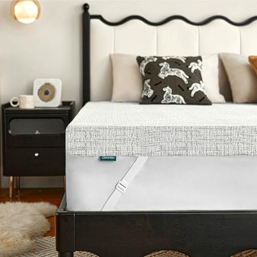 Bacalar® Matratzen Topper 90x200cm H1 H2, 5CM Matratzentopper 90x200 Gelschaum, Gel Mattress Topper 90x200cm für Boxspringbett Schlafsofa mit 120 Tage Probeschlafen