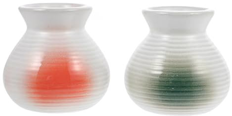 OFFSCH Vaso para Hielo Seco Estilo Japonés Decoración Hogar 2 Tazas Cerámicas