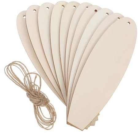 EXQUIMEUBLE 20stücke Teiliges Handgefertigter Holz Surfboard Dekoration Unbemalte Hängende Ornamente Für Strand-themen Vielseitige Wanddekoration Für Kreative Bastler
