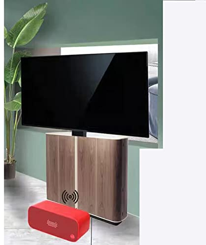 Im Schrank versteckbarer TV-Lift - Manueller elektrischer TV-Lift mit 360°-Drehung nach Links und rechts - TV-Liftmechanismus mit Fernbedienung, passend für 26-70 Zoll große LED-Bi