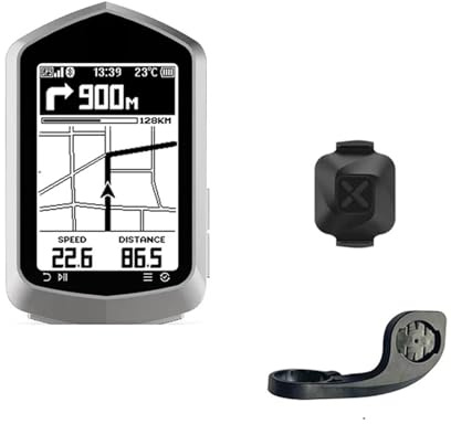 Generisch GPS-Fahrradcomputer, Ersatz for XOSS, kabelloser Fahrrad-Tachometer mit Kartennavigation, Bluetooth-Odomete-Unterstützung for Rennrad-MTB(Nav2 Pro Set 2)