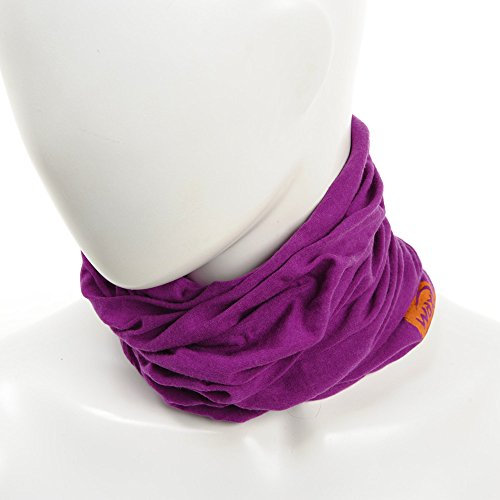 Wind X-Treme Halswärmer aus Merinowolle, Violett/Weiß/Rosa, Einheitsgröße