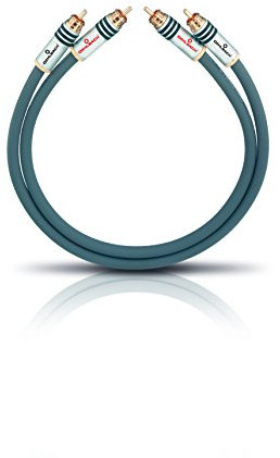 Oehlbach NF 14 Master 375 - Erstklassiges Cinch-Audiokabel Set - Symmetrischer Aufbau & SPOFC - CD-Player, Vor-/Endstufe - 2 x 3,75 m - anthrazit