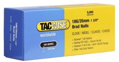 Tacwise 0399 Chiodi Brad Galvanizzati Tipo 18G / 35 mm, Confezione da 5000