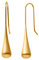 Heideman Ohrringe Sagitta Damen - aus hochwertigem Edelstahl - silber gold rosegold farbend matt - Ohrstecker für Frauen - Ohrhänger Tropfen Form - 4cm lang hängend