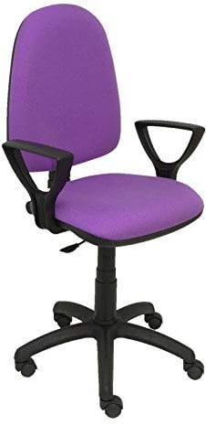 Piqueras y Crespo Silla AYNA Bali Lila con Brazos Oficina, Madera de Acacia, One Size