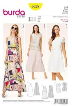 Burda Style Sewing Pattern B6628 Misses' Dress