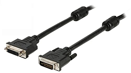 Delock DVI Verlängerungskabel DVI-I 24+5pol. Stecker, DVI-I 24+5pol. Buchse 3.00m Schwarz 83108 mit