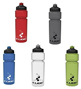 Cube - Wasserflasche (0,75 l)., durchsichtig, 0.75Ltr
