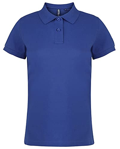 Asquith & Fox Women's Polo Shirt, Blue (Royal 000), 14 (Size:Large)