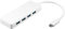 Goobay 66274 USB C Multiport Verteiler / 4 Port USB 3.0 Buchsen Typ A / 5 Gbits USB Verteiler / Mehrfachstecker für PC MacBook & Laptop / USB-C Hub / Weiß