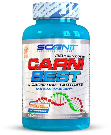 Carnitine - CARNI BEST - L Carnitine (2660 mg) - 120 gélules végétaliennes de gélules de l-carnitine - l-carnitine gelules - La Lcarnitine aide au métabolisme efficace des graisses