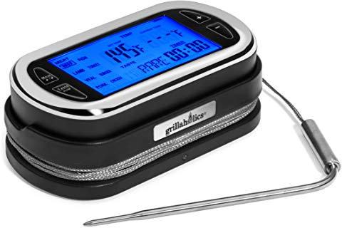 Grillaholics termometro da cucina Barbecue carne termometro digitale – Telecomando wireless per grigliare, barbecue, forno e fumatori – 61 m Range – garanzia a vita