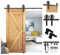 9.6FT(292cm) Rail Porte Coulissante Industriel, Quincailleri Kit de Rail pour Porte Coulissante, Ensemble Industriel pour Porte Suspendue en Bois, Améliorer