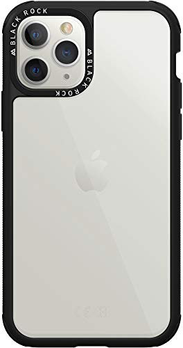 Hama Black Rock Schutzhülle Robust Transparent (für Apple iPhone 11 Pro, aus Kunststoff, ideal für Outdoor-Aktivitäten und/oder Sport, 180° Schutz) schwarz