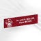 Personalisierte PVC Briefkastenschild mit Dekor – 10 x 2,5 cm – Mit Motiv oder Logo – 20 Farben verfügbar (Bordeauxrot + Design)