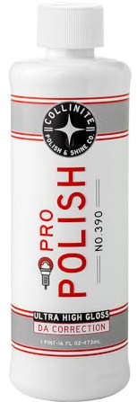 Collinite 390 Machine Polish 16 fl oz - Removes Swirls, Fine Scratches, Compound Haze, Wash Marks/High Gloss & Mirror Finish/DA Use on Cars, Trucks