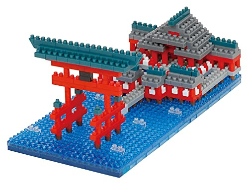 Nanoblock - World Famous Buildings - Itsukushima Shrine, Nanoblock Sights to See Series (Box of 12)