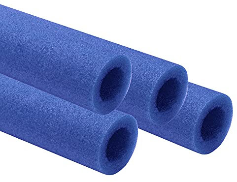 awm Trampolin Schaumstoffpolster 100 cm blau, Schaumstoff Schaumstoffrohre Stangenschutz- Set (4X 1000mm)