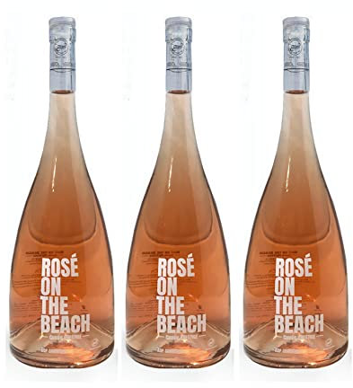3 bouteilles ROSE ON THE BEACH, Vin rosé Kasher - Cuvée Prestige - AOP Languedoc 2024-75cl-