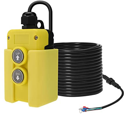 NORJIN 4 Wire Dump Trailer Remote Control Switch for Hydraulic Pump, 12V DC Double Acting Hydraulic Pump Power Supply Unit Remote Controller Truck Lift Gate Tipper Hoist