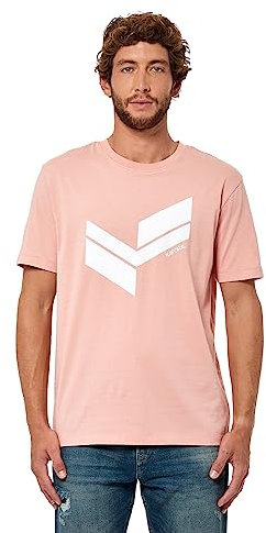 Kaporal - T-Shirt Rose Homme en 100% Coton - Bryzo - S - Rose