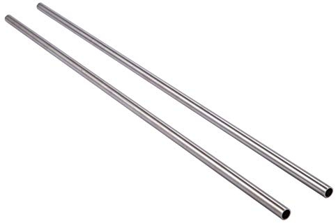 2Pcs 304 Stainless Steel Capillary Tube Pipe OD 10mm x 8mm ID Length 500mm