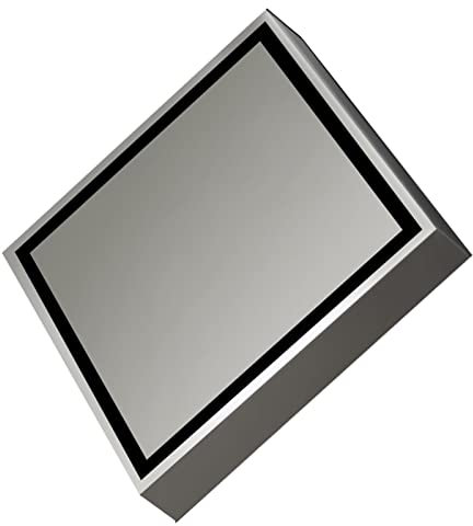 Fafeicy 10,2 cm, Quadratisch, Unsichtbarer Duschablauf, Geruchsneutraler Badezimmer-Bodenablauf aus Edelstahl, 1,3 Mm, Befliesbar für Küchen, Badezimmer (Grau)
