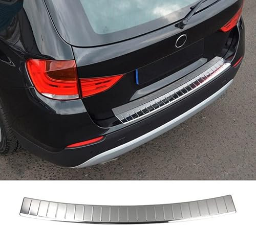 SLURF Auto Edelstahl Ladekantenschutz für BMW X1 E84 2009-2015 Stoßstange Kofferraumschutz Styling Anbauteile Autoteile
