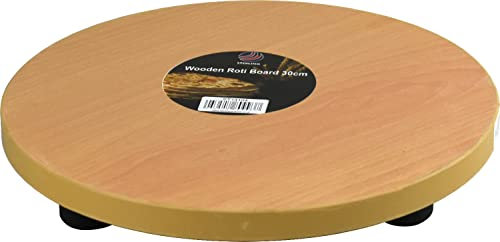 Round Wooden Pastry Roti Chapati Rolling Board 28cm