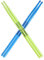 SONICAKE bacchetta per batteria 5A blu e verde 2 coppie