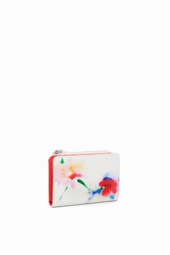 Desigual Mone_liquidflower E, Portefeuille à Trois Volets pour Femme, Blanc, 12