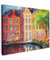 MuchoWow© Bild auf Leinwand 80x60 cm Schlafzimmer Bilder Wand Deko Wohnzimmer Modern Wanddeko Bilderwand Geschenk Kunstdruck - Öl - Amsterdam - Kunst - Bunt