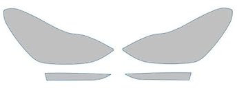 Protective film for Tesla Model 3 headlights