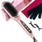 LANDOT Heated Straightening Brush: Negative Ion Ceramic Straightener - Hot Flat Iron for Smooth Frizz-Free Hair - Dual Voltage Anti-Scald Fast Heating