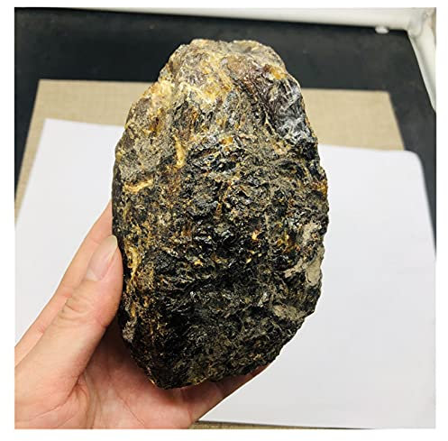 Ámbar de Copal en Bruto Natural de Cuarzo con Insectos, espécimen de Cristal, Piedras energéticas, Cristales (50_60g)