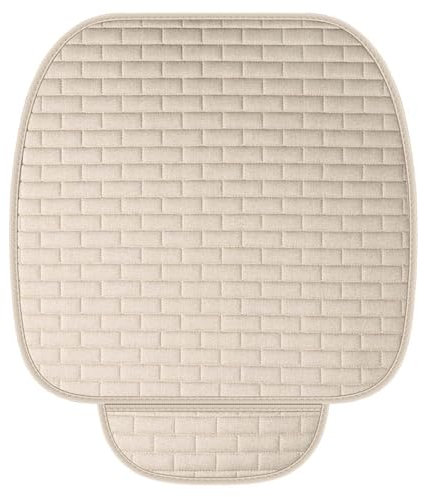 DEARBAG Universal Sitzauflagen Vordersitze, Weiß Auto Sitzauflagen, Anti Rutsch Sitzkissen Auto, Weich und Atmungsaktiv Autositzschoner Vordersitz, Autositz Auflage für Autositz, Bürostuhl (Weiß)