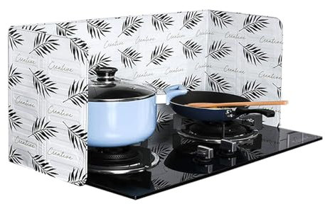 Spritzschutz Küchenrückwand,Spritzschutz Küche,Ölbarriere aus Aluminiumfolie,für Zum Schutz von Küchen, Kochfeldern, Pfannen und Wänden