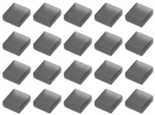 sourcing map 20pcs USB 2.0 Port Cap Cover Anti Dust Silicone Protector for USB Male USB Data Cable, Clear Black
