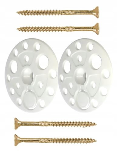 Rondelles de 60 mm pour la fixation et le soutien de tous les types de panneaux d'isolation souples à moyens, répartition de la charge (plaques d'isolation avec vis 6 x 120)