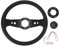 Volante per Auto da 13 Pollici Volante Sportivo da Corsa PU Look Elegante Resistente Agli Urti Presa Migliorata Facile Installazione Volante da Corsa per Veicolo (BLACK)
