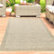 CARPETIA Teppich Outdoor Balkon Wintergarten Terrasse Garten strapazierfähig leicht zu pflegen mit einfarbigem Muster in Beige, 240 x 340 cm