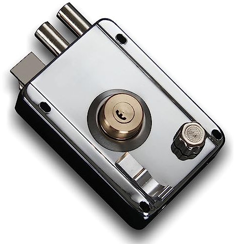 SERRATURA PER CANCELLO ESTERNO SERRATURA IN RAME IN ACCIAIO INOSSIDABILE SICUREZZA NUCLEARE ANTIFURTO SERRATURA PER BORDO DEL CANCELLO VECCHIO PER LA SICUREZZA DELLA CASA