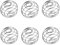 6 Pcs Stainless Steel Bottle Mixer Ball, Shaker Balls, Protein Shaker Ball, Blender Balls for Mixer Bottles, Wire Whisk Ball, Mixing Balls for Protein Shakes Formula