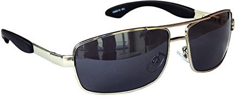 SONNENBRILLE MATRIX BIKERBRILLE COOLE BRILLE FLEX BüGEL M 57 (Silber Dunkel)